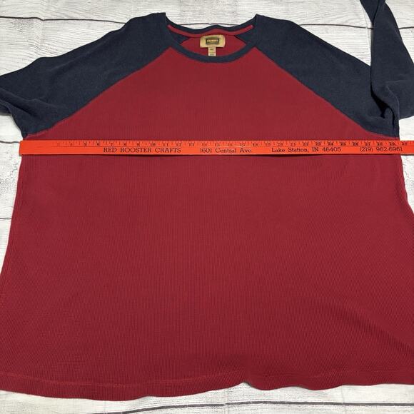 Lot Of 4 Foundry Mens Size 4XLT Pullover Henley Waffle Striped Shirt Long Sleeve - Picture 11 of 16